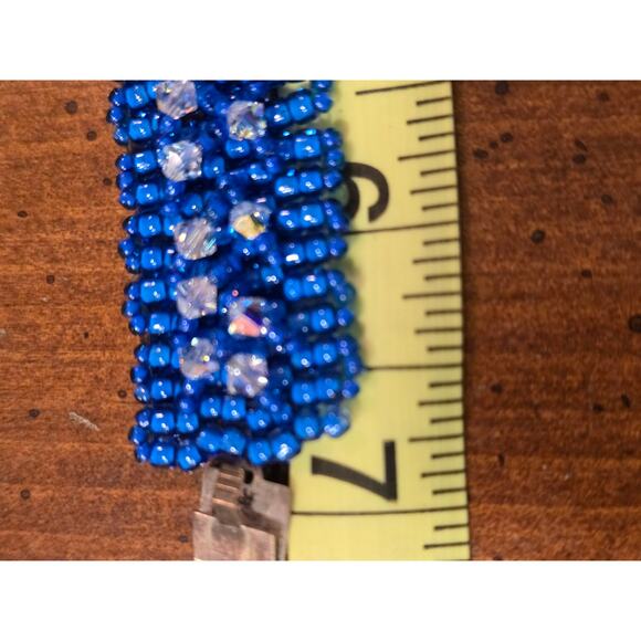 Set of 4 Hand beaded Necklaces-2 and Bracelets-2 Measurements in Pic - Picture 5 of 8